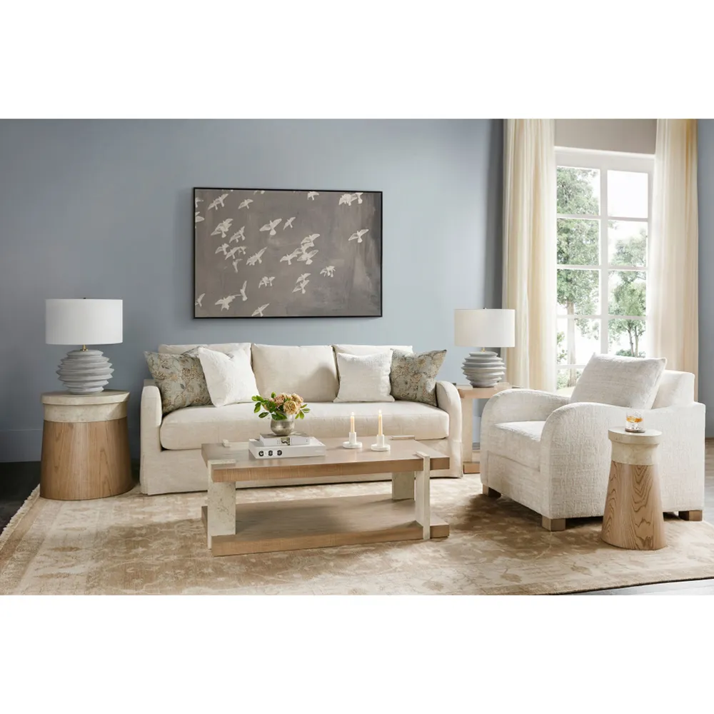 Kaia Small Accent Table - Dune Brown, Oak