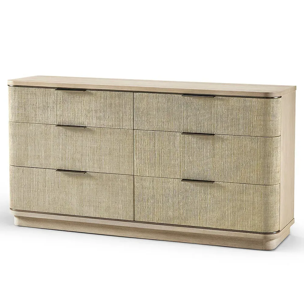 Kaila Double Dresser - Whitewashed, Oak