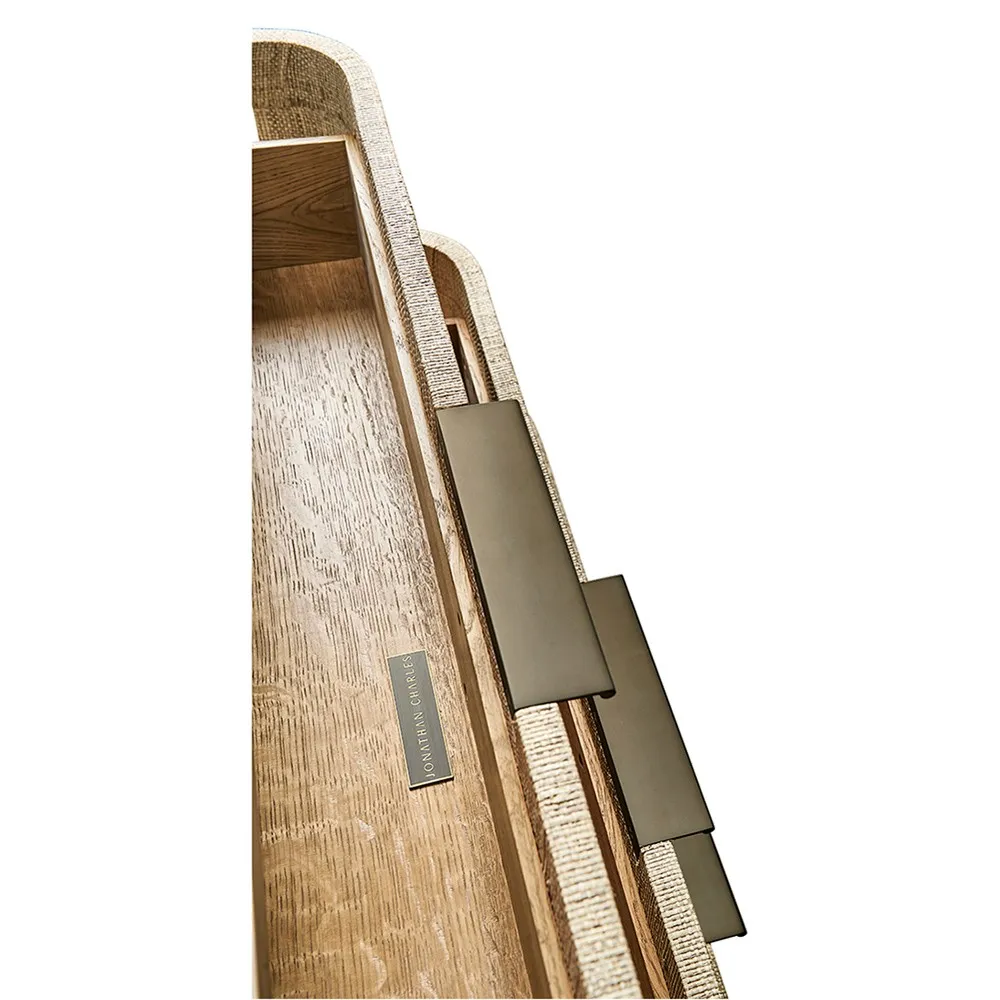 Kaila Wide Nightstand - Whitewashed, Oak