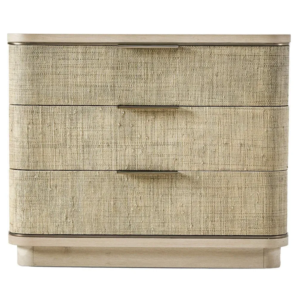Kaila Wide Nightstand - Whitewashed, Oak image