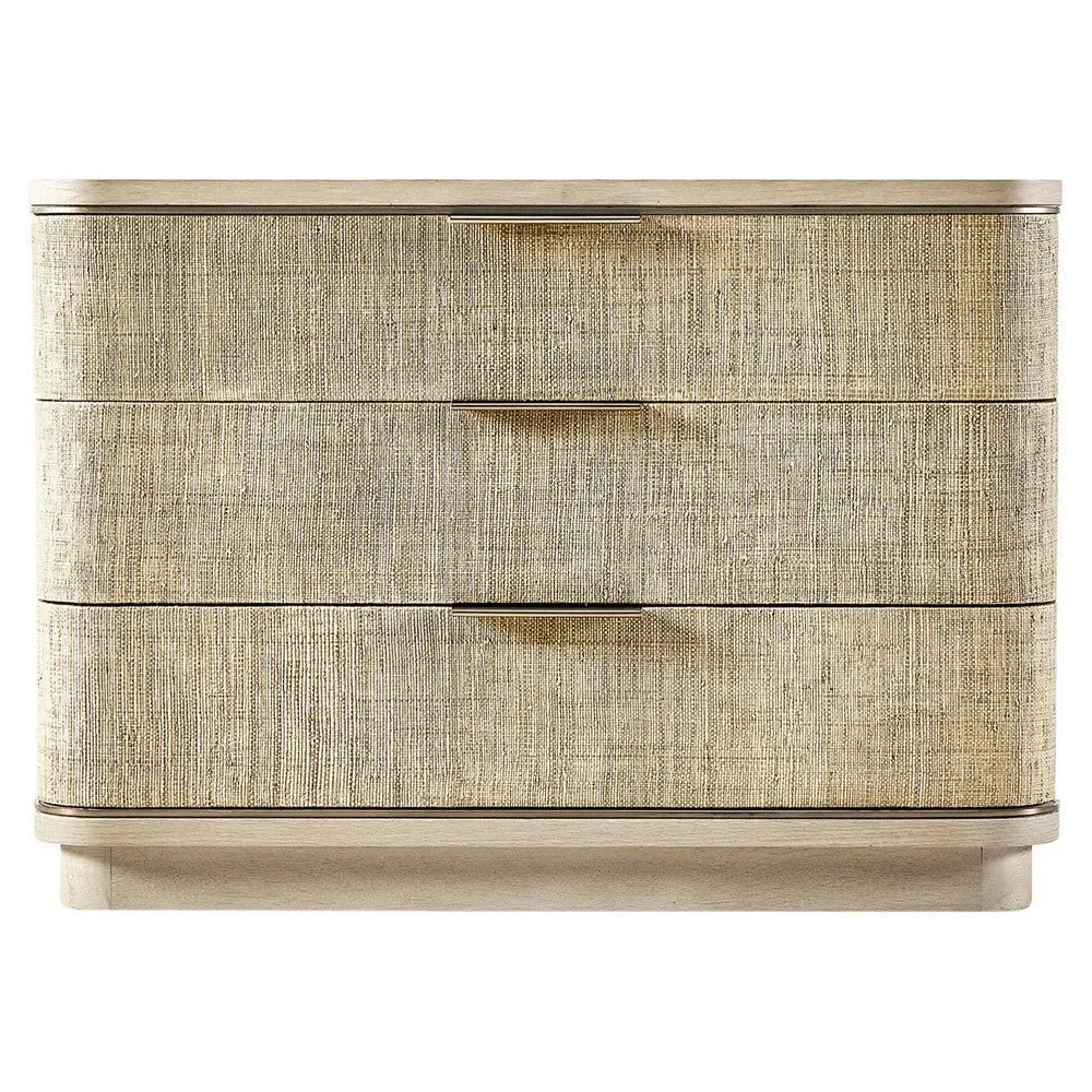 Kaila Wide Nightstand - Whitewashed, Oak