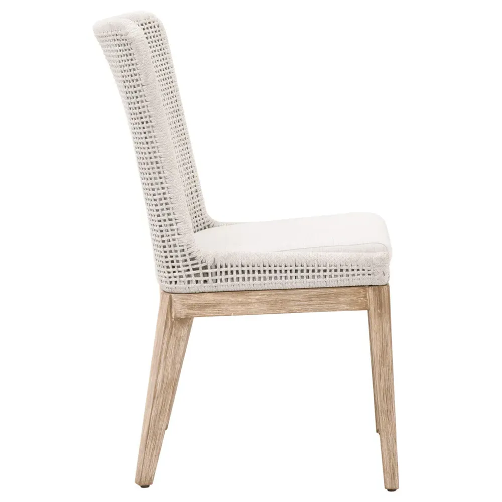 Kailey Dining Side Chair Set of 2 - White, Mahogany