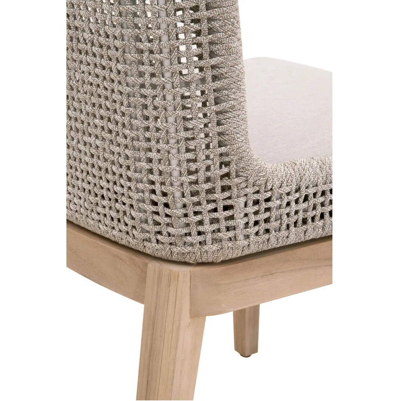 Kailey Outdoor Dining Side Chair Set of 2 - Grey, Teak