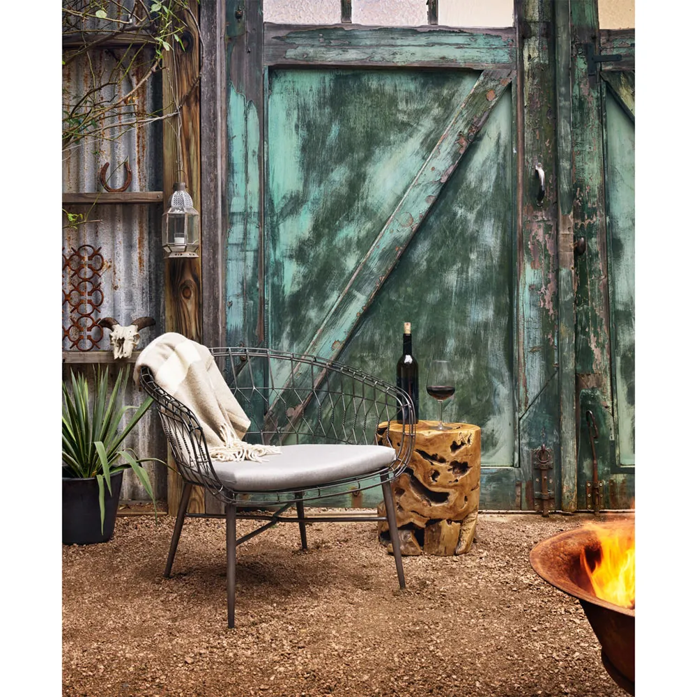 Kaili Outdoor Side Table - Natural, Teak