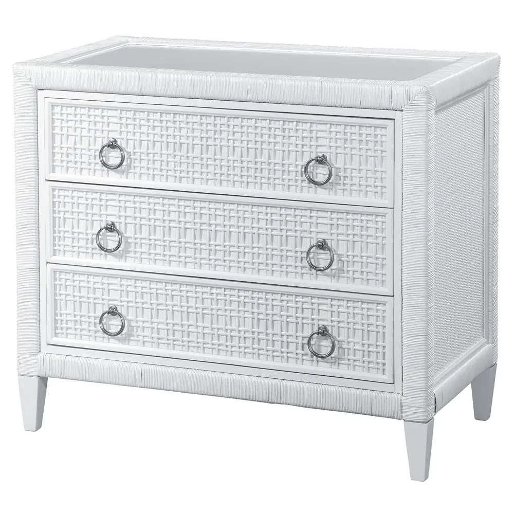 Kalea Chest - White, Rattan image
