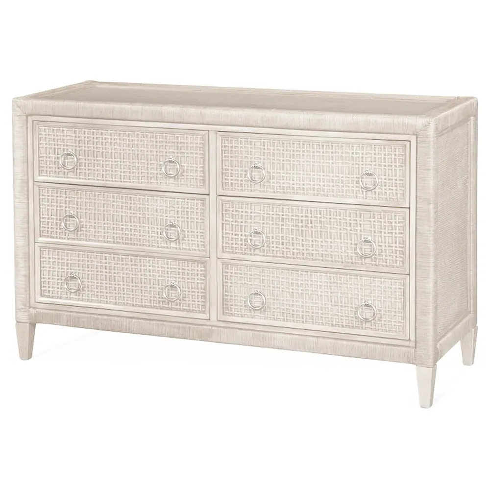 Kalea Double Dresser - Beige, Rattan