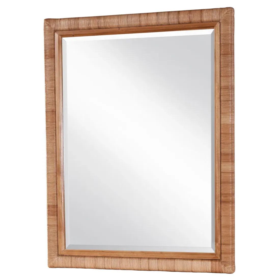 Kalea Dresser Mirror - Brown, Rattan image