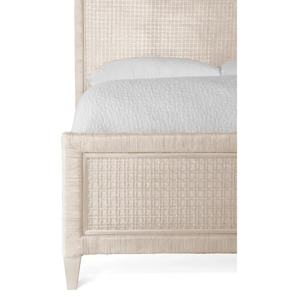 Kalea King Size Bed Frame - Beige, Rattan