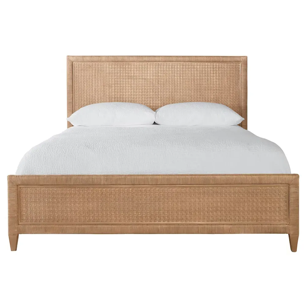 Kalea King Size Bed Frame - Brown, Rattan