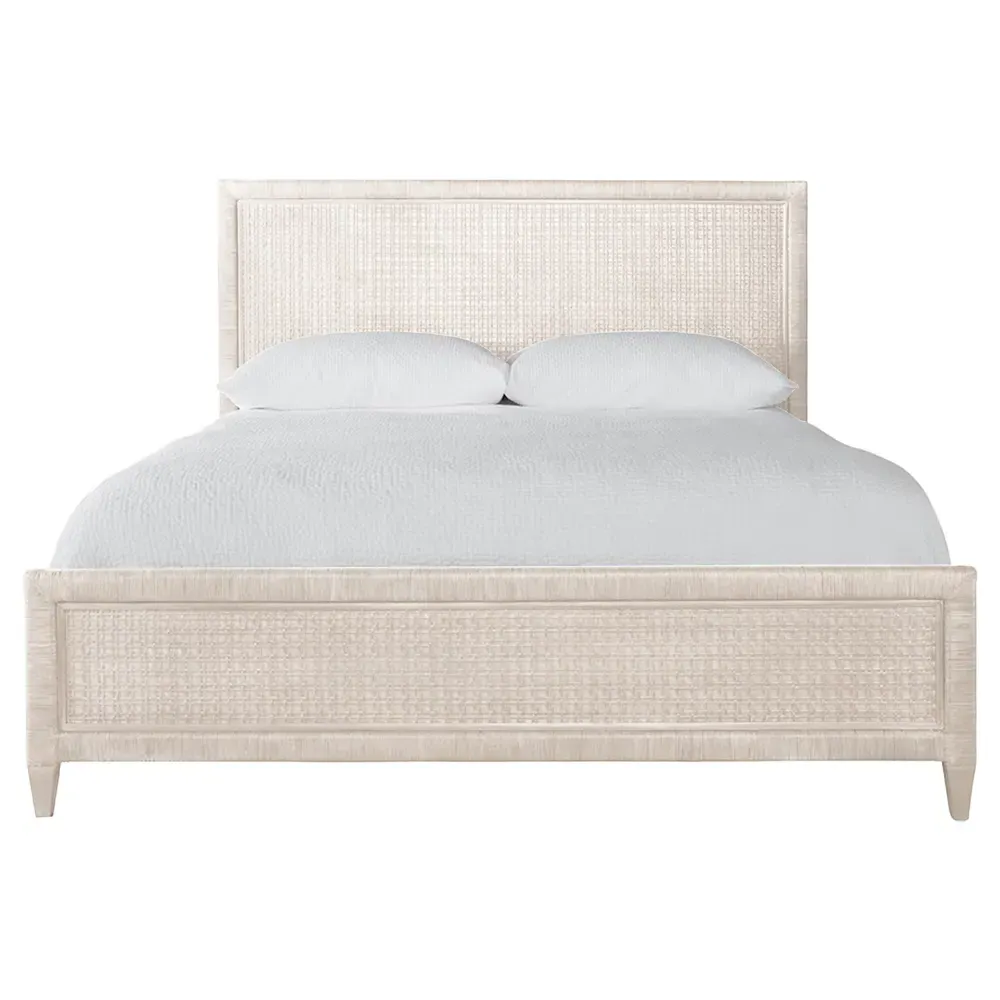 Kalea Queen Size Bed Frame - Beige, Rattan