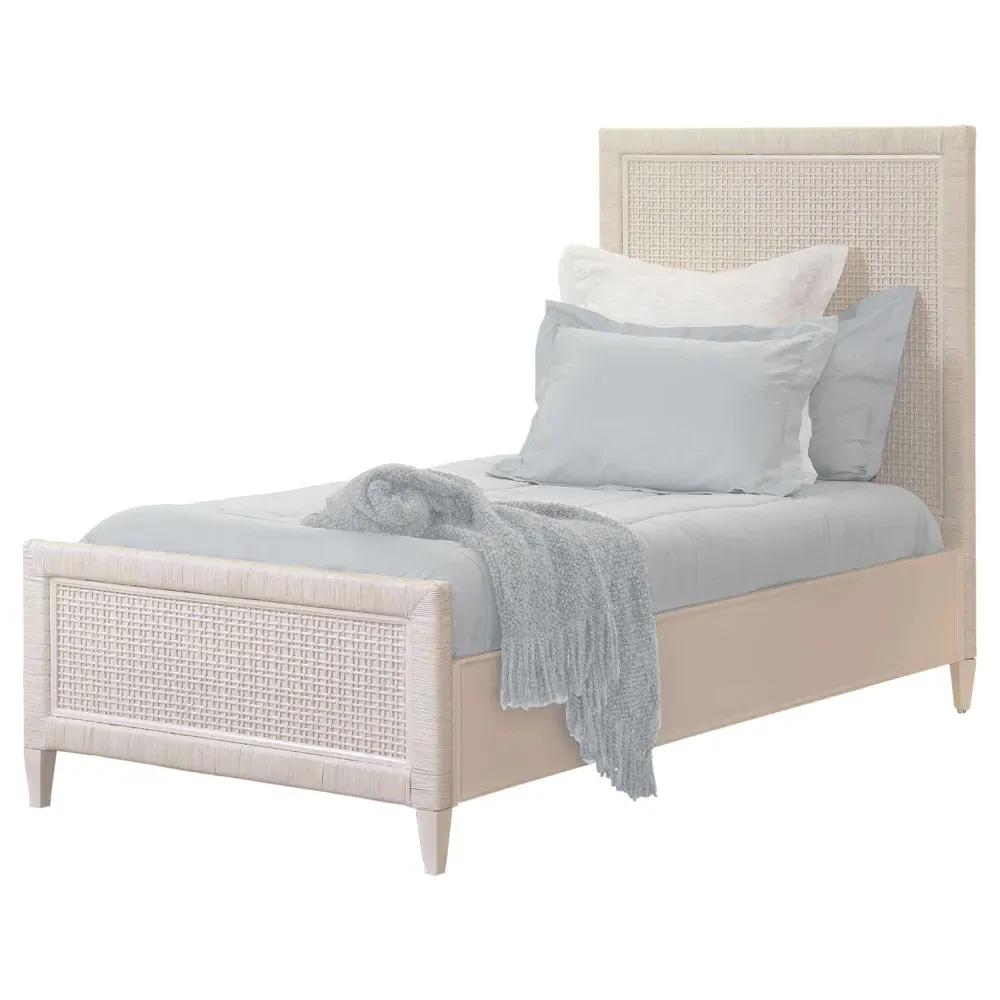 Kalea Twin Size Bed Frame - Beige, Rattan image