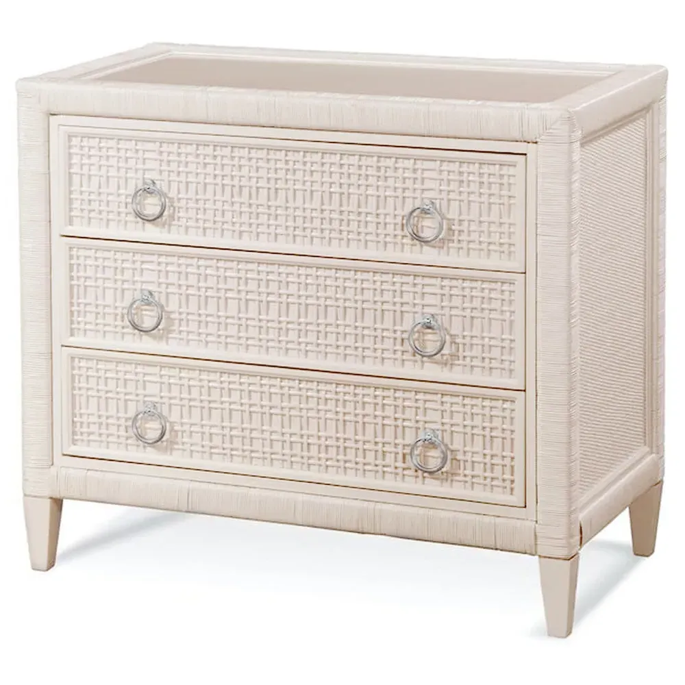 Kalea Woven Rattan Chest - Beige