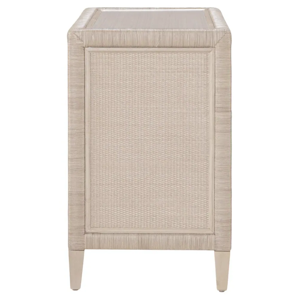 Kalea Woven Rattan Chest - Beige