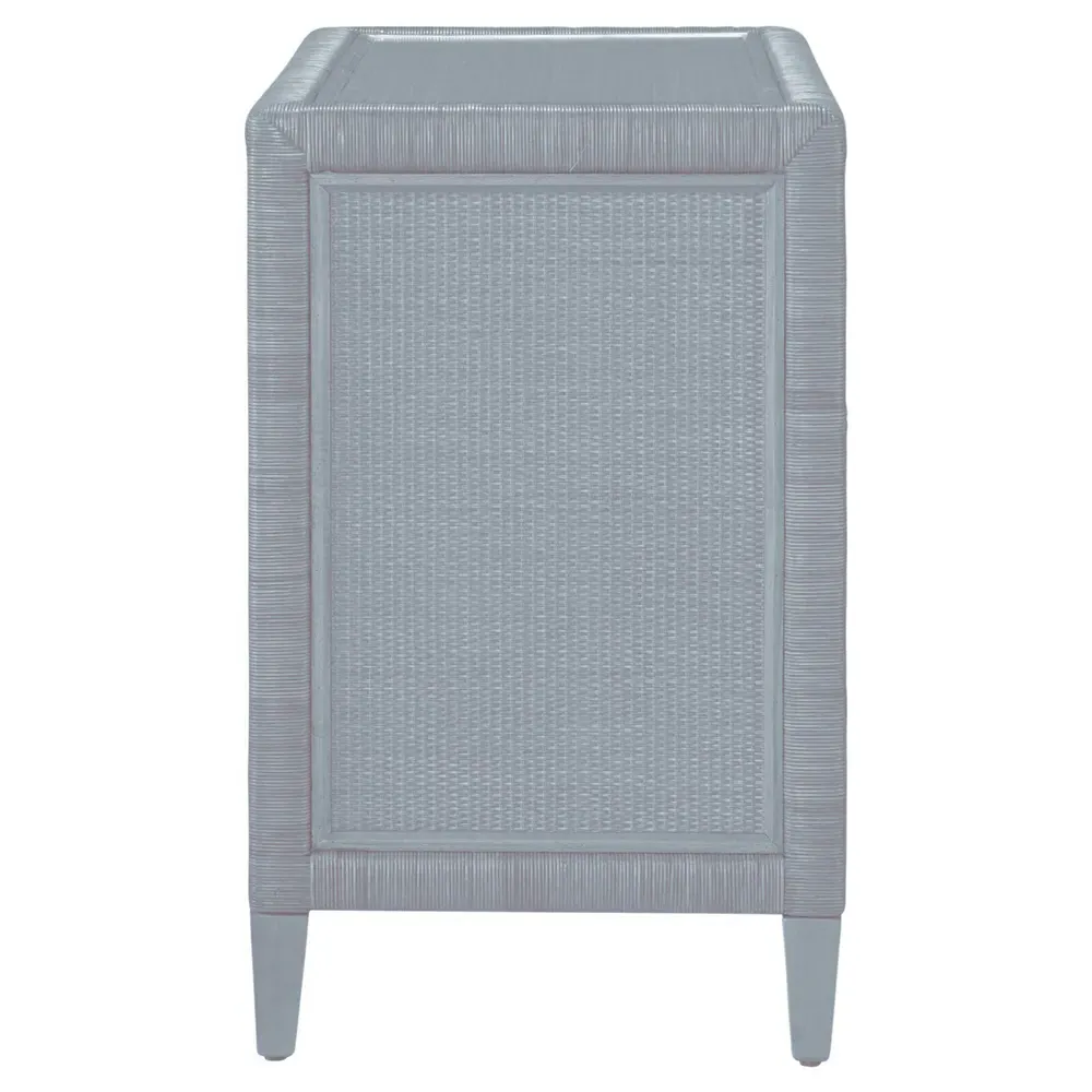 Kalea Woven Rattan Chest - Blue