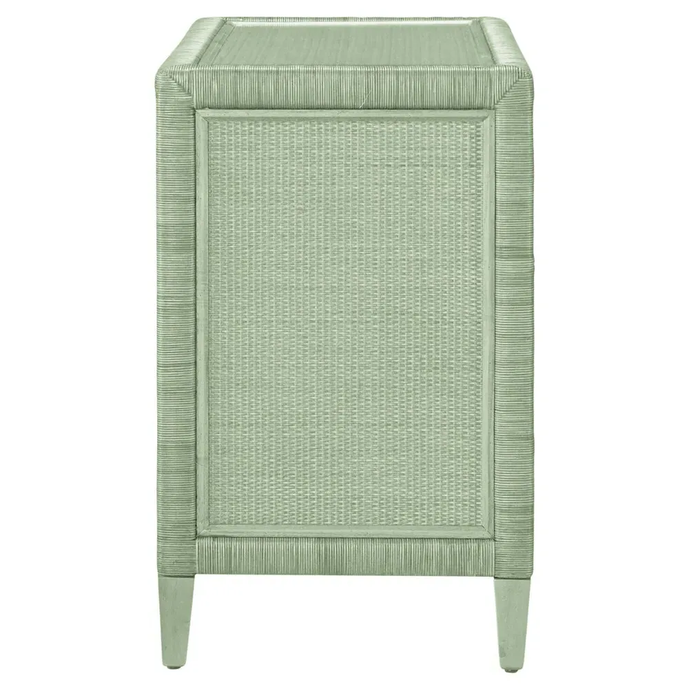 Kalea Woven Rattan Chest - Green