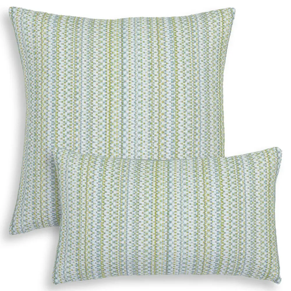 Kaleidoscope Lumbar Pillow - Spring Green, Sunbrella Acrylic