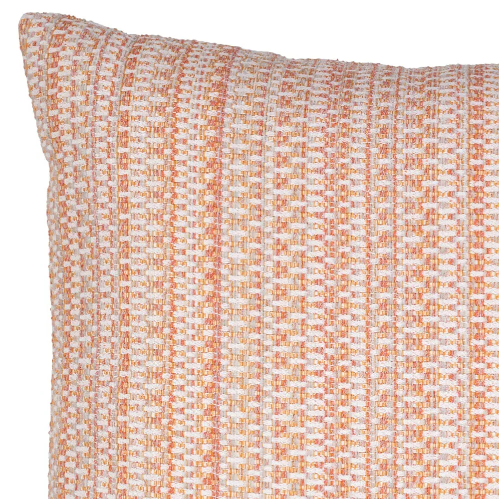 Kaleidoscope Throw Pillow - Clay Orange, Sunbrella Acrylic