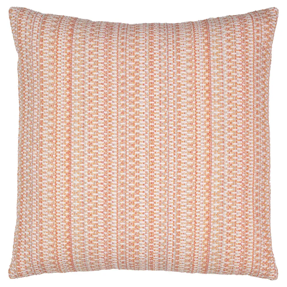 Kaleidoscope Throw Pillow - Clay Orange, Sunbrella Acrylic