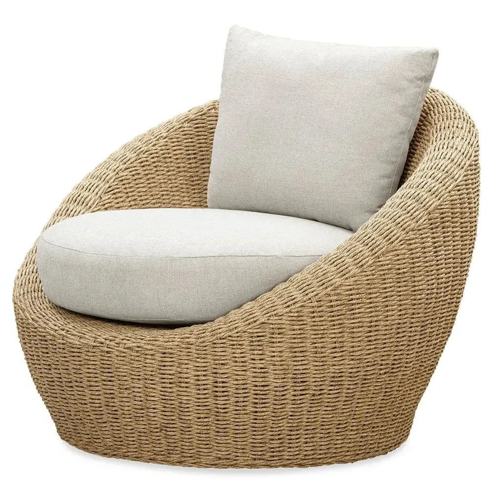 Kalia Outdoor Lounge Chair - Beige, Wicker