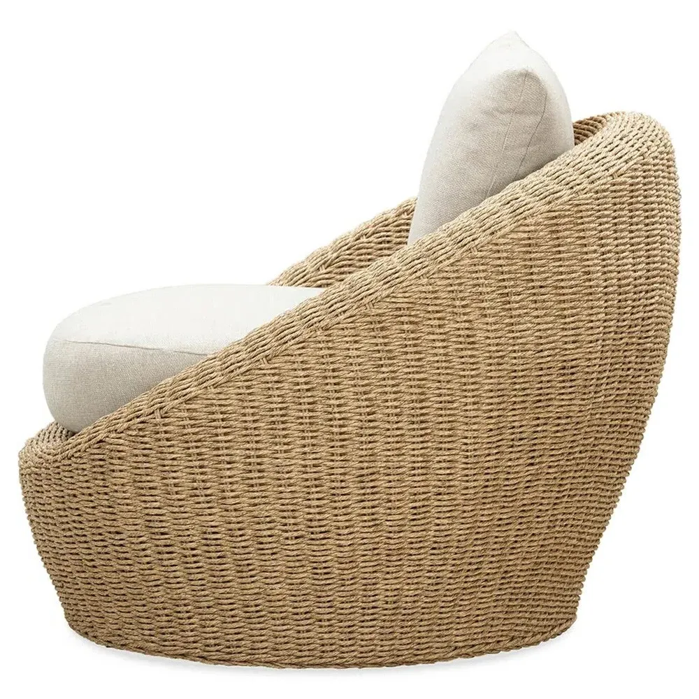 Kalia Outdoor Lounge Chair - Beige, Wicker