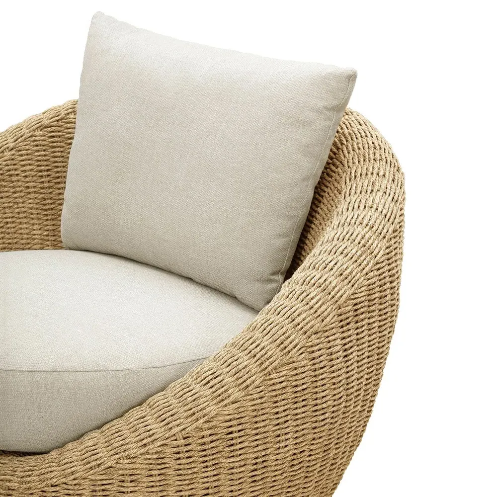 Kalia Outdoor Lounge Chair - Beige, Wicker