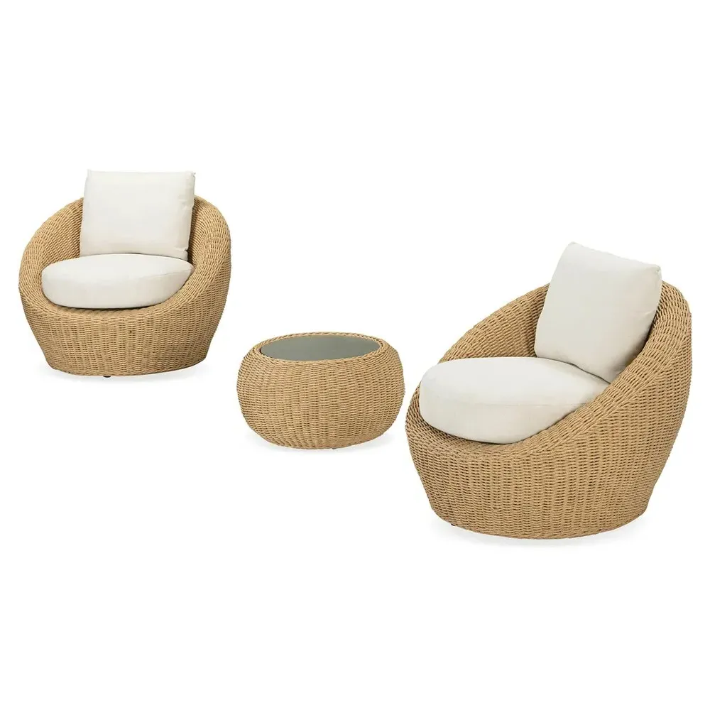 Kalia Outdoor Side Table - Natural, Wicker