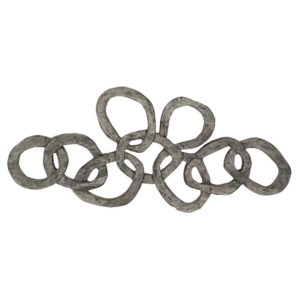Kalina Chain Wall Sculpture - Grey, Chamcha Wood image