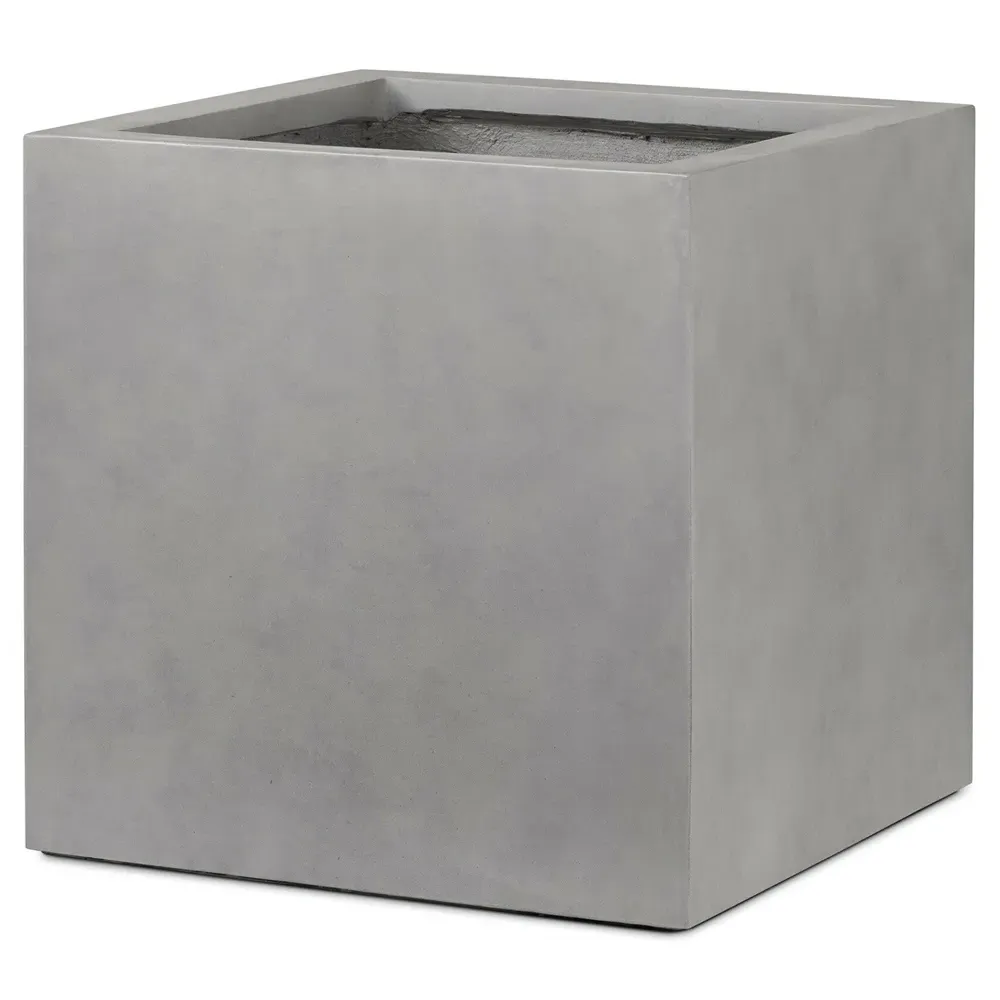 Kaliopi Compact Outdoor Planter Box - Grey, Concrete