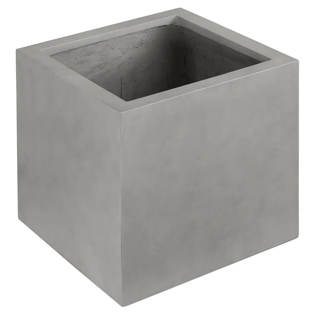 Kaliopi Compact Outdoor Planter Box - Grey, Concrete
