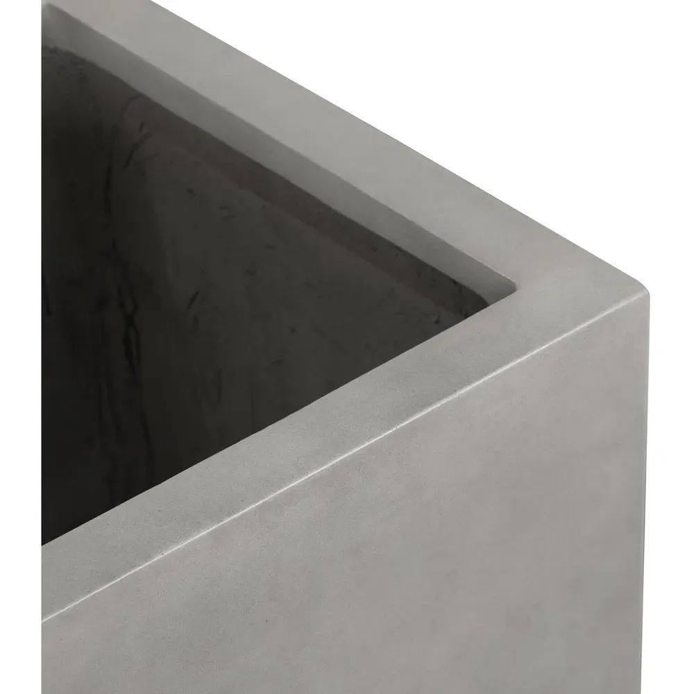 Kaliopi Compact Outdoor Planter Box - Grey, Concrete