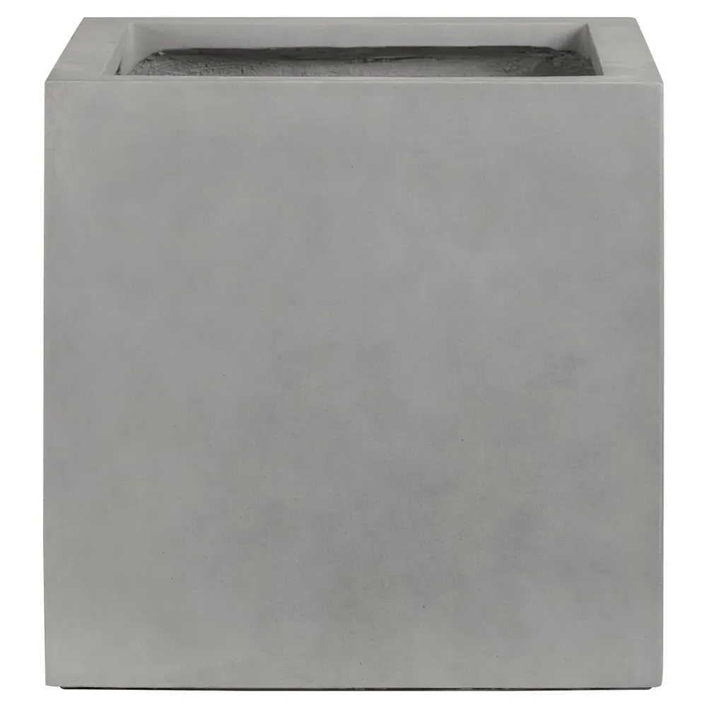 Kaliopi Compact Outdoor Planter Box - Grey, Concrete image