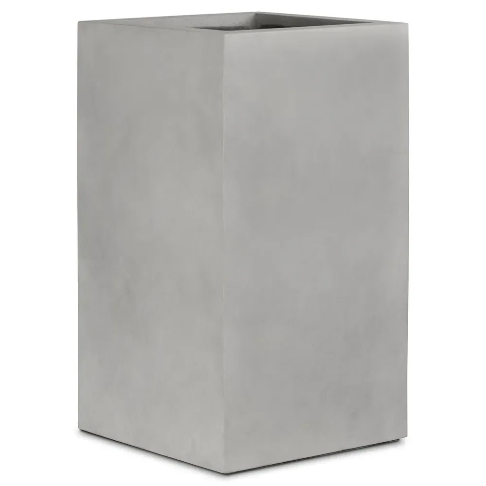 Kaliopi Outdoor Planter Box - Grey, Concrete