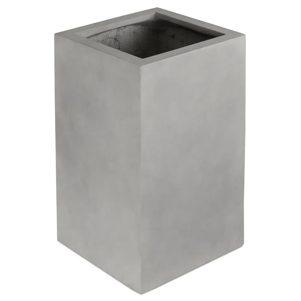 Kaliopi Outdoor Planter Box - Grey, Concrete