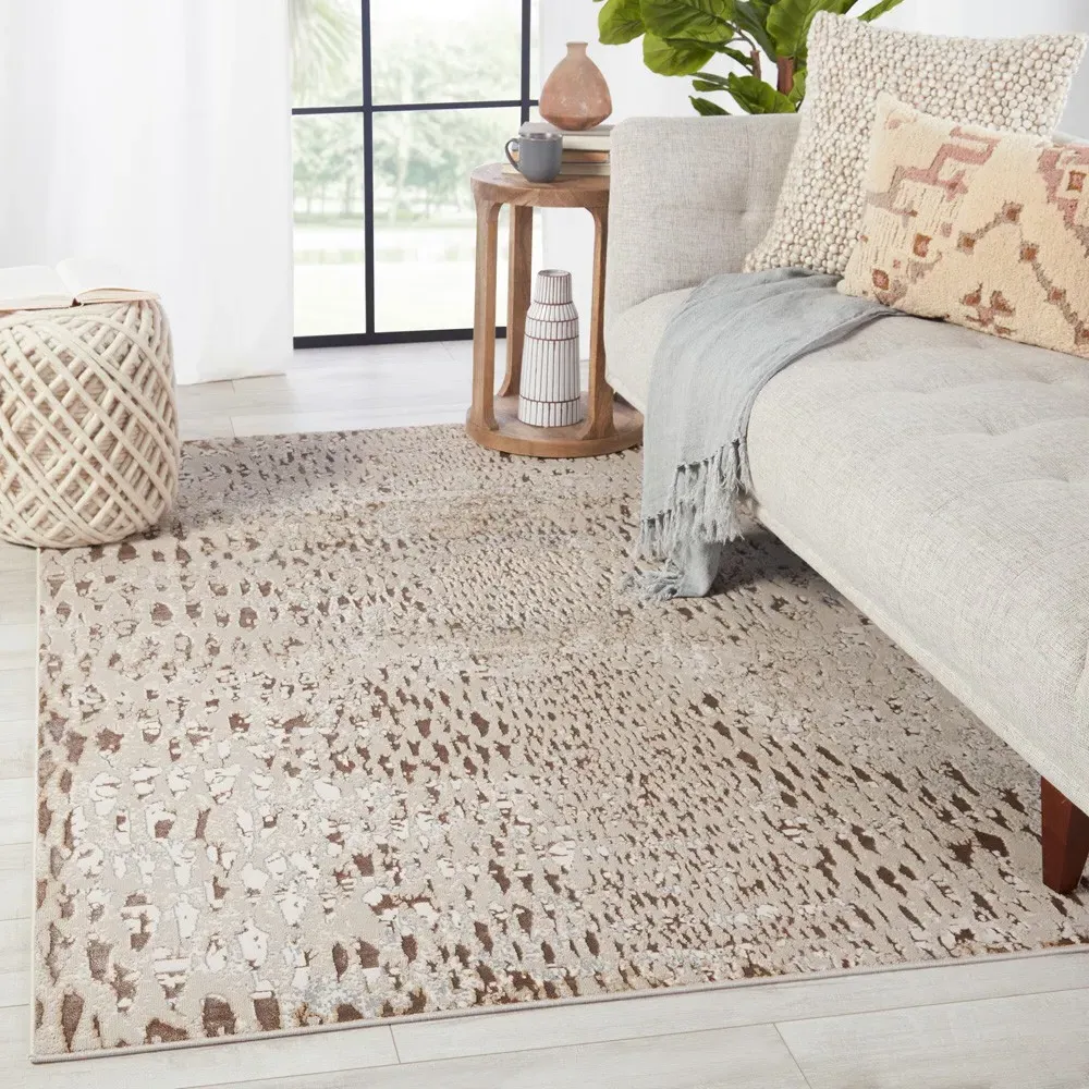 Kalista Animal Patterned Rug Sample - Beige