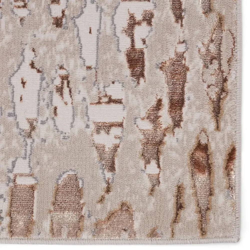 Kalista Animal Patterned Runner Rug - Beige