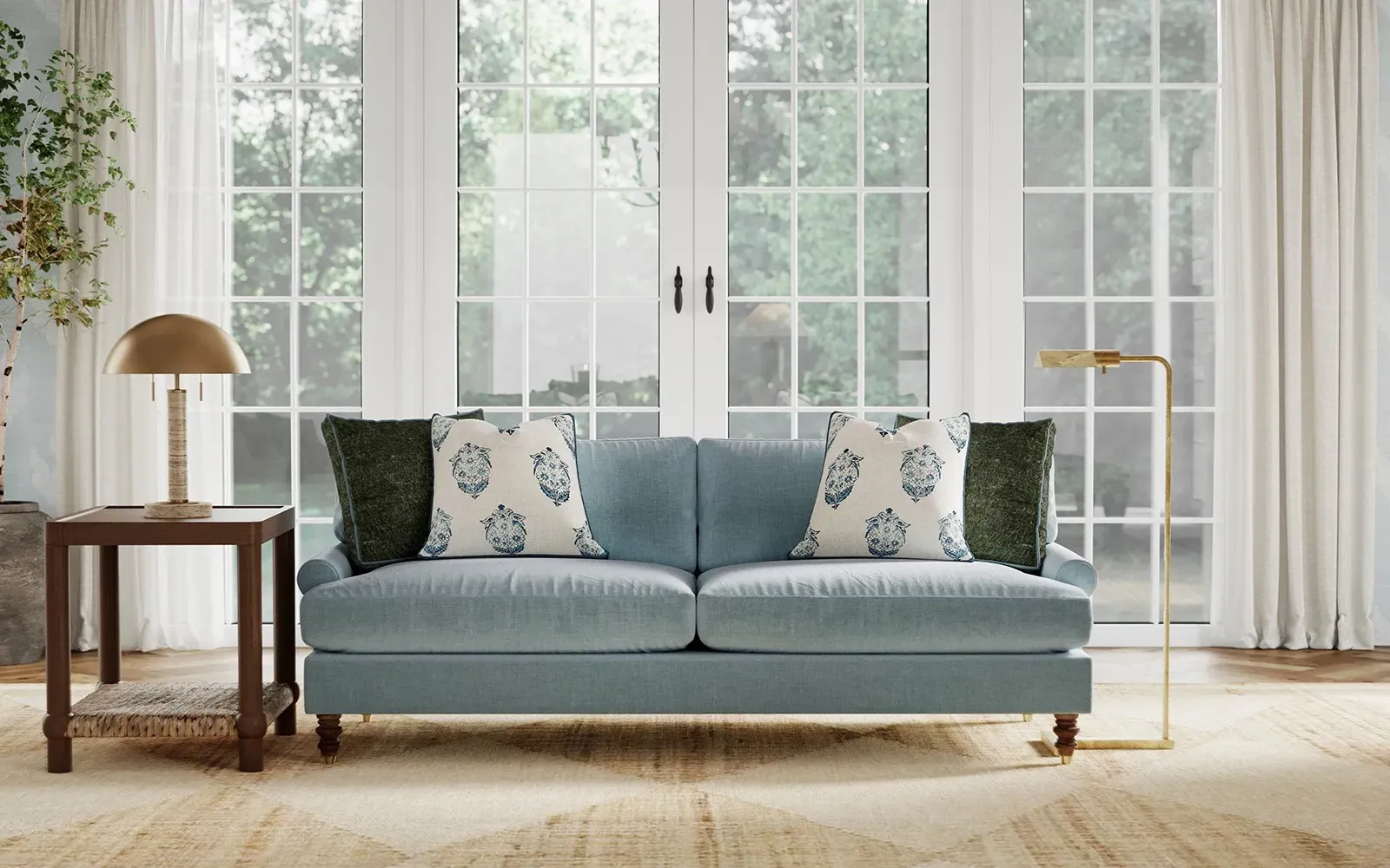 Kallie Performance Sofa - Alabaster