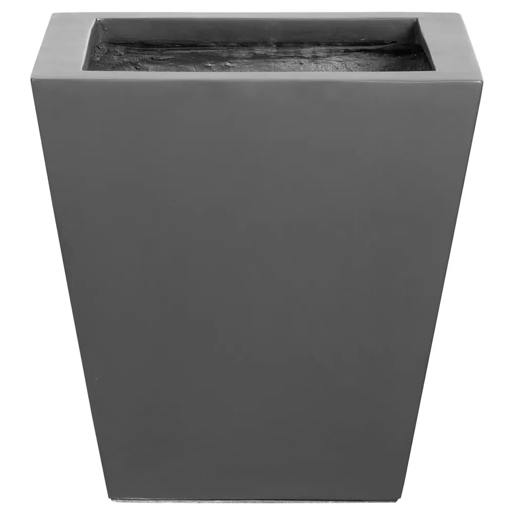 Kallisto Outdoor Pot Planter - Black, Concrete image