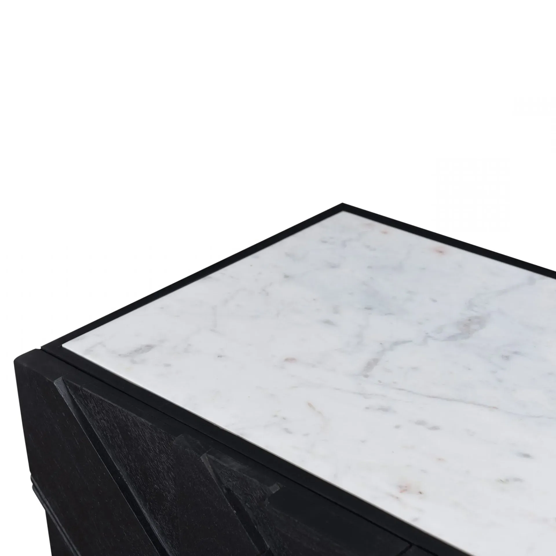 Kamryn 4 Door Sideboard - Black, Mango Wood