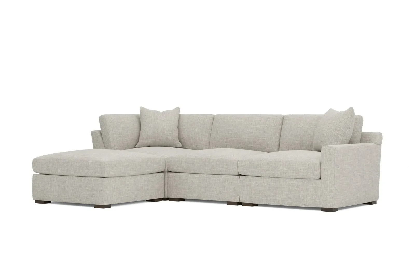 Kamryn 4-Piece Modular Chaise Sectional - Fog