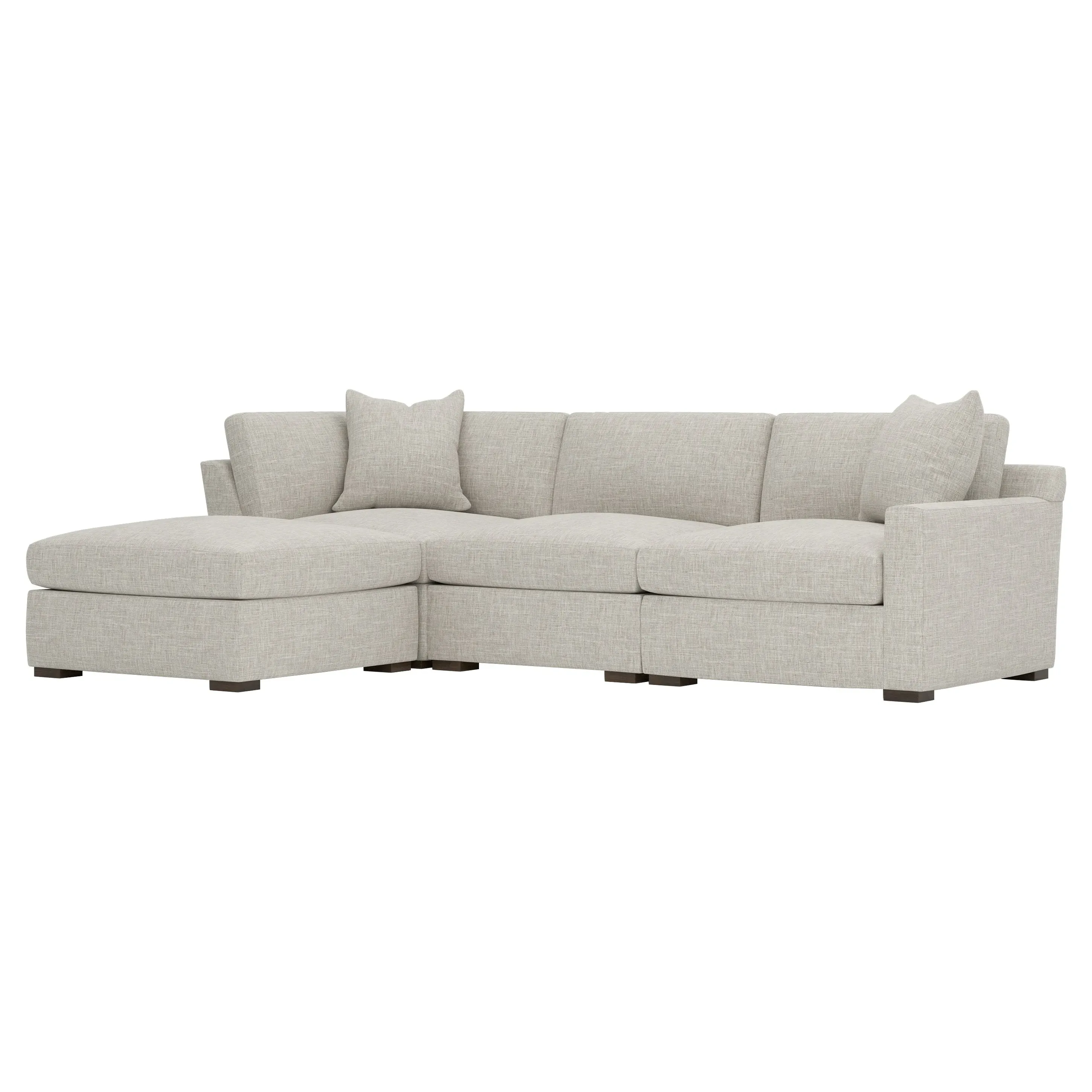Kamryn 4-Piece Modular Chaise Sectional - Fog image
