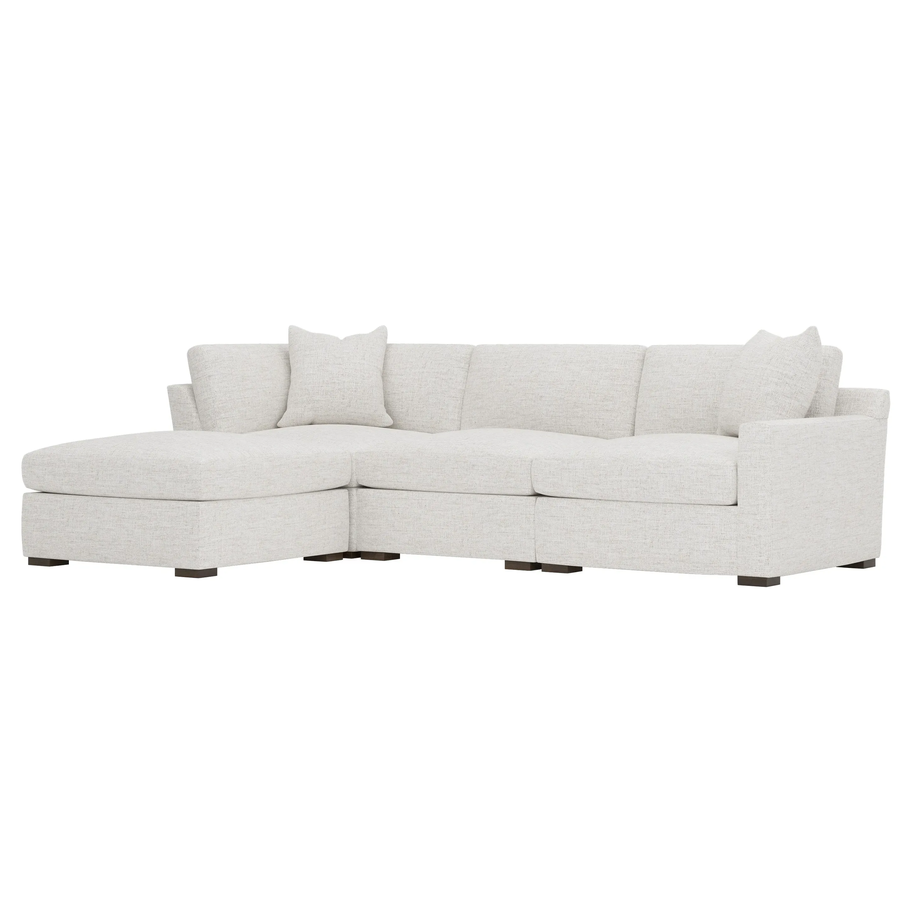 Kamryn 4-Piece Modular Chaise Sectional - Heathered Ivory