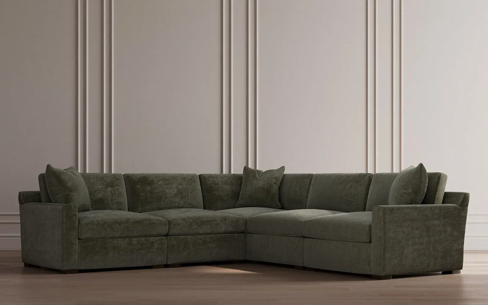 Kamryn 5-Piece Corner Sectional - Fog