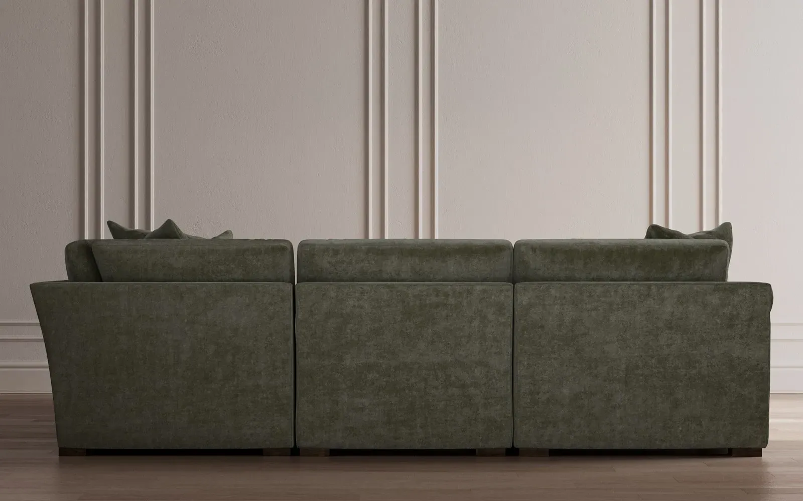 Kamryn 5-Piece Corner Sectional - Tuscan Olive, Velvet