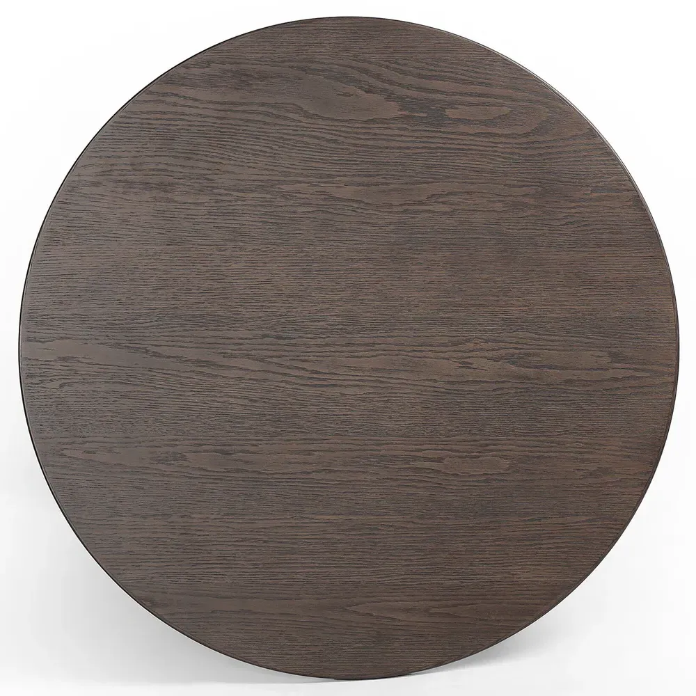 Kane Round Bistro Table - Brown, Oak