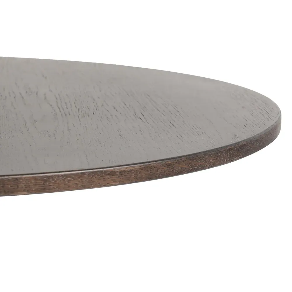 Kane Round Bistro Table - Brown, Oak