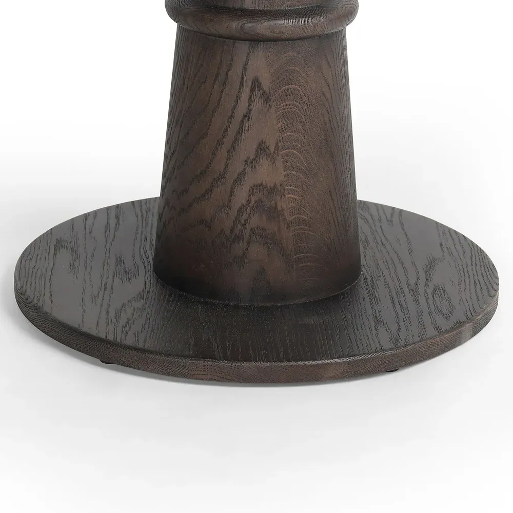 Kane Round Bistro Table - Brown, Oak