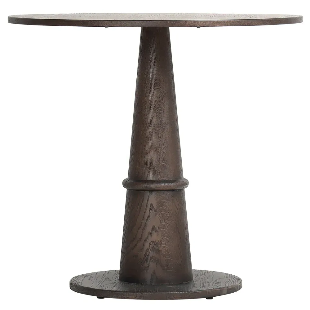 Kane Round Bistro Table - Brown, Oak image