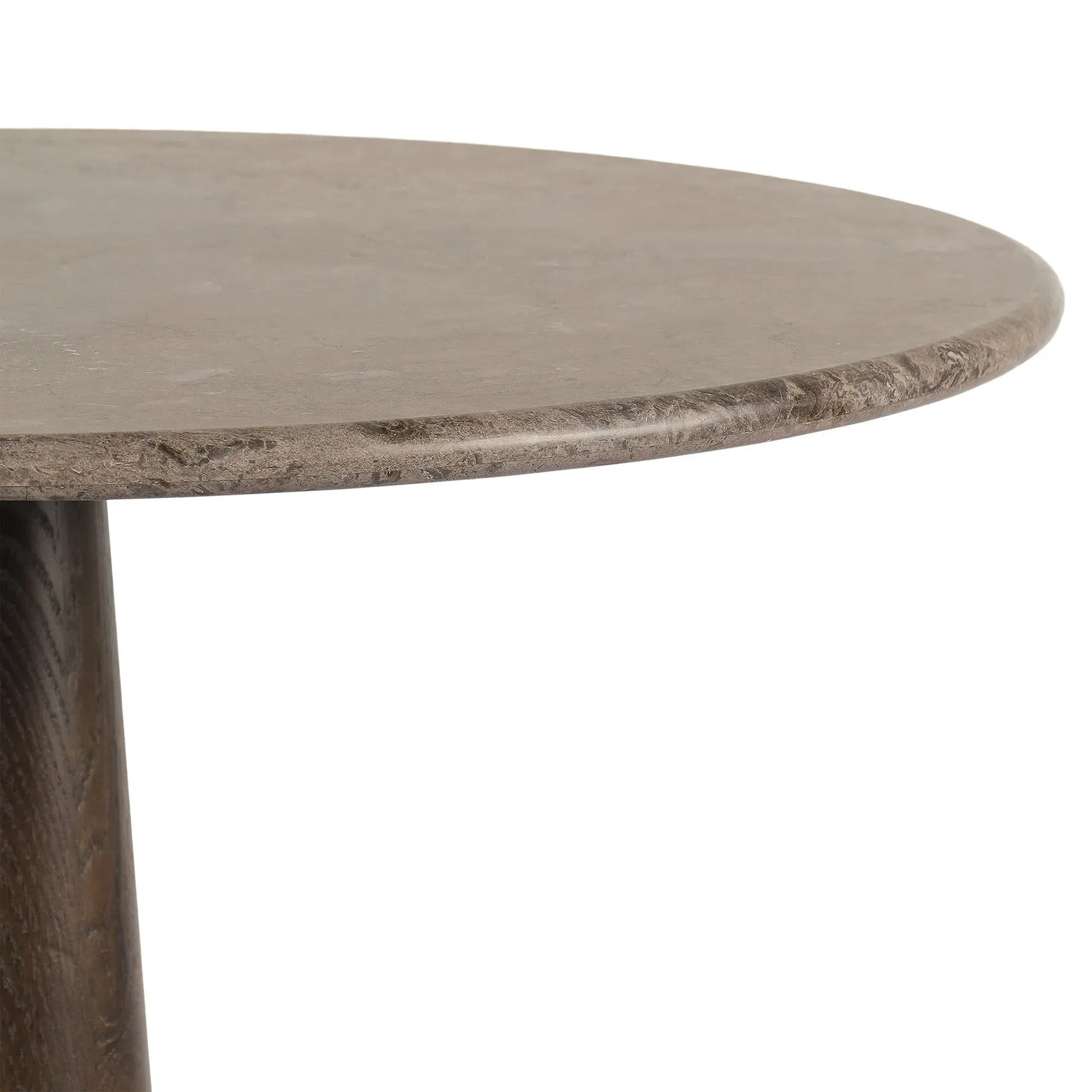 Kane Round Bistro Table - Grey, Marble