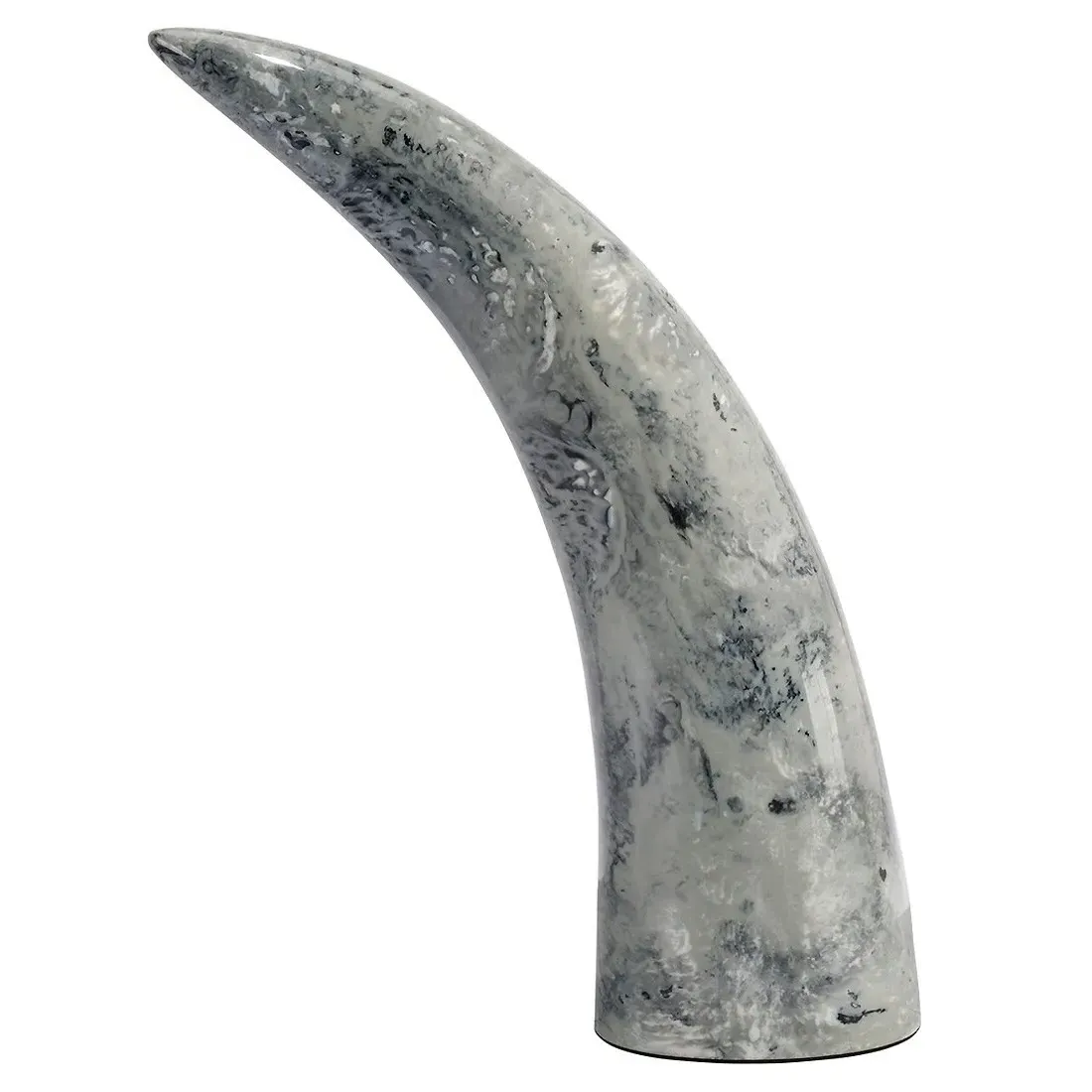 Kaori Horn Sculpture Set of 3 - Grey, Resin