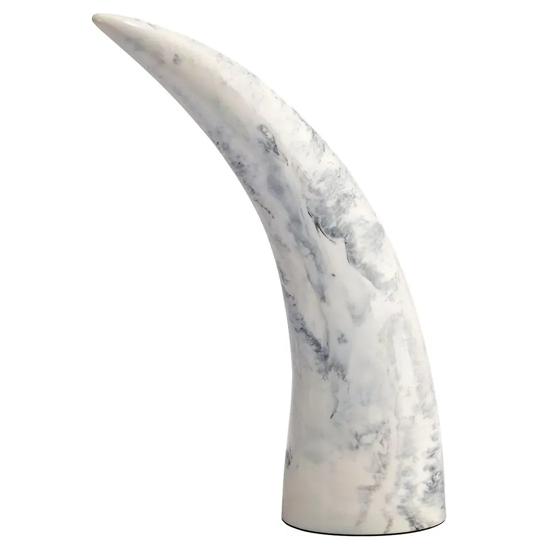 Kaori Horn Sculpture Set of 3 - Grey, Resin